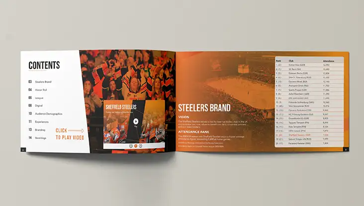 Sheffield Steelers Sponsorship Brochure